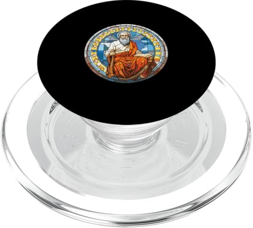 Sophokles Buntglas PopSockets PopGrip für MagSafe Sophokles Buntglas PopSockets PopGrip für MagSafe von Sophocles And Ancient Greece Art Designs