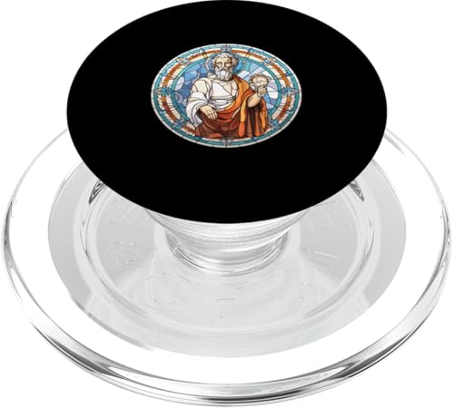 Sophokles Buntglas PopSockets PopGrip für MagSafe von Sophocles And Ancient Greece Art Designs