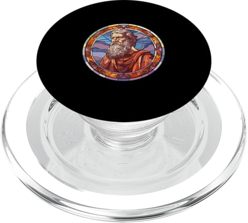 Sophokles Buntglas PopSockets PopGrip für MagSafe von Sophocles And Ancient Greece Art Designs