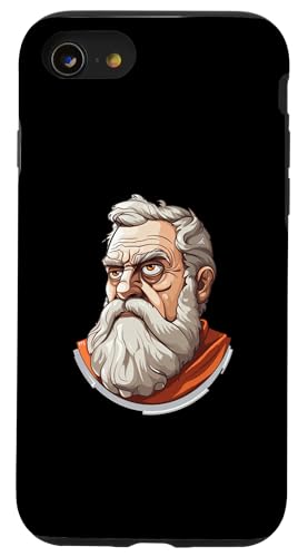 Sophokles-Karikatur Hülle für iPhone SE (2020) / 7 / 8 von Sophocles And Ancient Greece Art Designs