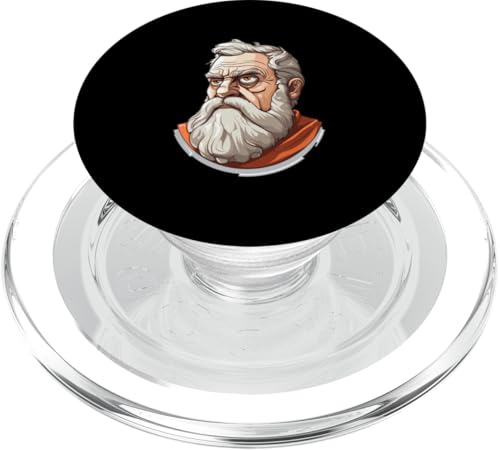 Sophokles-Karikatur PopSockets PopGrip für MagSafe von Sophocles And Ancient Greece Art Designs