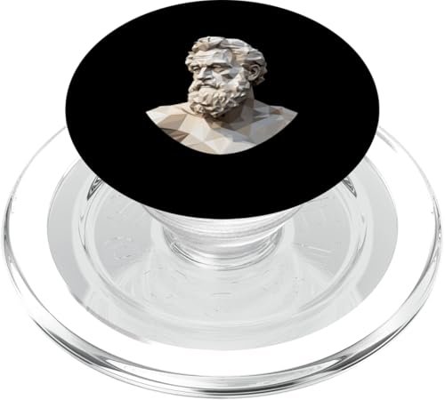 Sophokles Low Poly Art PopSockets PopGrip für MagSafe von Sophocles And Ancient Greece Art Designs