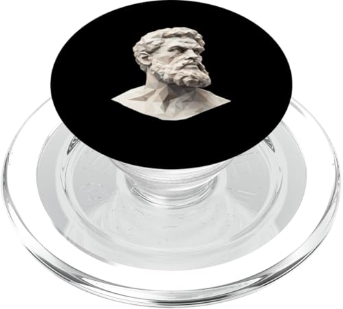 Sophokles Low Poly Art PopSockets PopGrip für MagSafe von Sophocles And Ancient Greece Art Designs