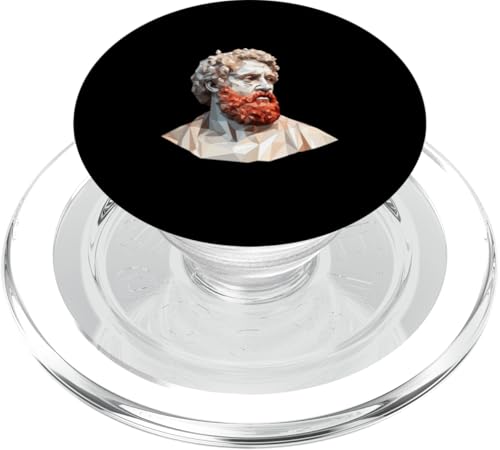 Sophokles Low Poly Art PopSockets PopGrip für MagSafe von Sophocles And Ancient Greece Art Designs