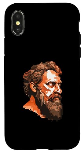 Sophokles Pixelkunst Hülle für iPhone X/XS Sophokles Pixelkunst Hülle für iPhone X/XS von Sophocles And Ancient Greece Art Designs