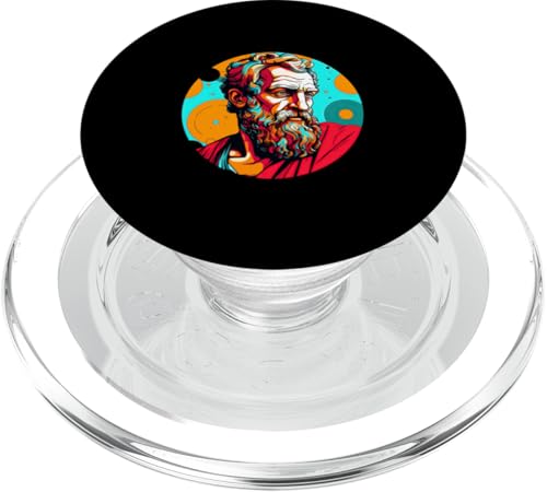 Sophokles Pop Art PopSockets PopGrip für MagSafe von Sophocles And Ancient Greece Art Designs