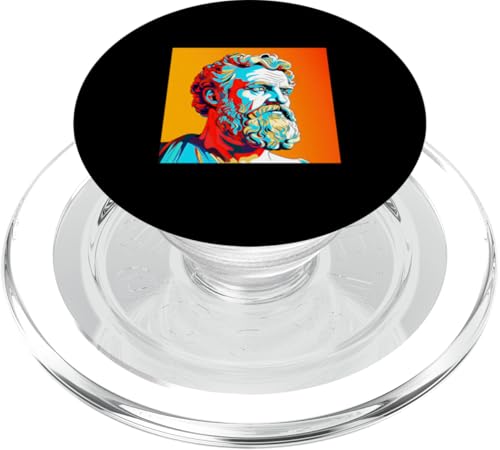 Sophokles Pop Art PopSockets PopGrip für MagSafe von Sophocles And Ancient Greece Art Designs