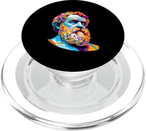 Sophokles Pop Art PopSockets PopGrip für MagSafe von Sophocles And Ancient Greece Art Designs