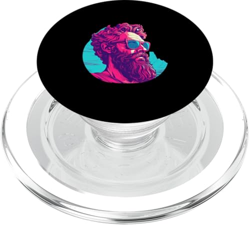 Sophokles Synthwave PopSockets PopGrip für MagSafe Sophokles Synthwave PopSockets PopGrip für MagSafe von Sophocles And Ancient Greece Art Designs