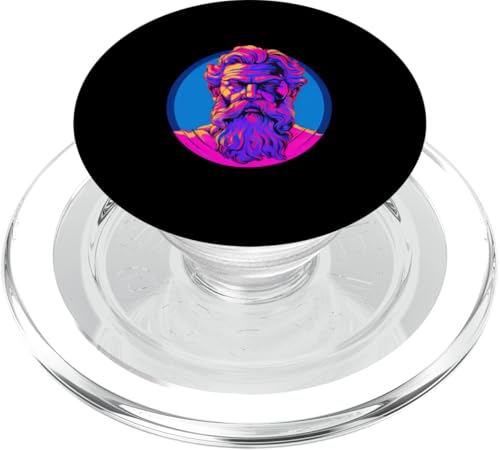 Sophokles Synthwave PopSockets PopGrip für MagSafe Sophokles Synthwave PopSockets PopGrip für MagSafe von Sophocles And Ancient Greece Art Designs