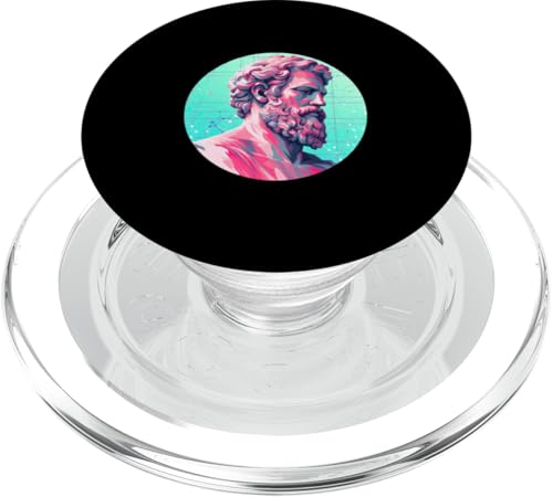 Sophokles Vaporwave PopSockets PopGrip für MagSafe von Sophocles And Ancient Greece Art Designs