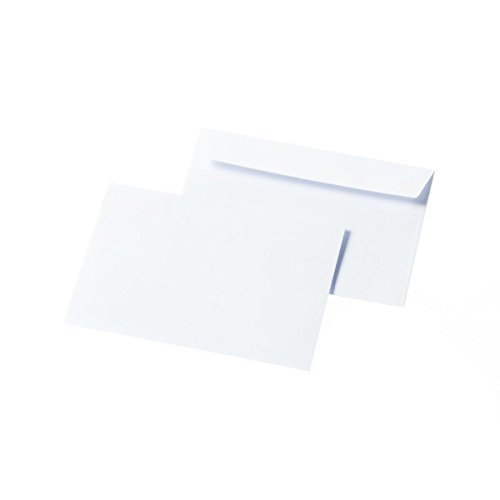 Briefumschlag Soporset DIN C6 (114 x 162 mm) weiß FSC®-zertifiziert 80 g/m² haftklebend ohne Fenster blauer Innendruck Karton á 1000 Stück von Soporset