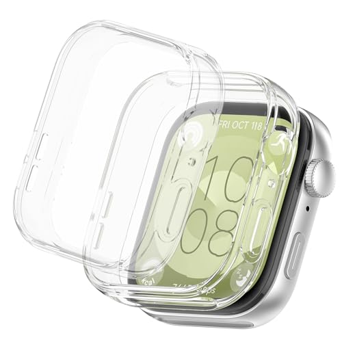 2 Stück Schutzhülle für Fit 3, Schutzhülle für Watch, Displayschutz, totaler Schutz, stoßfest und kratzfest, vollständige Abdeckung, Zubehör für Fit 3, transparent 2 Stück Schutzhülle für Fit 3, Schutzhülle für Watch, Displayschutz, totaler Schutz, stoßfest und kratzfest, vollständige Abdeckung, Zubehör für Fit 3, transparent von SopwMap