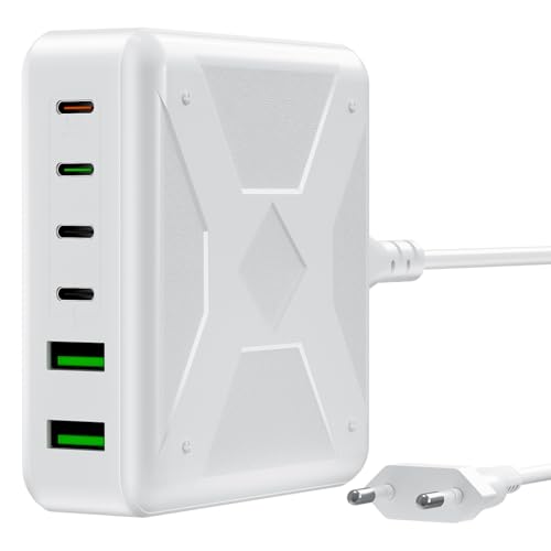 195W USB C Ladegerät Mehrfach, GaN III 6 Ports USB Ladegerät Mehrfach, 195W 6-Port Schnellladegerät Kompatibel mit MacBook Pro/Air, iPad Pro/Air, iPhone, Android etc 195W USB C Ladegerät Mehrfach, GaN III 6 Ports USB Ladegerät Mehrfach, 195W 6-Port Schnellladegerät Kompatibel mit MacBook Pro/Air, iPad Pro/Air, iPhone, Android etc von Sopxpvp