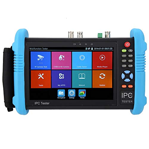 IP Kamera Tester 1080P CCTV Tester HDMI Tester mit 7 Zoll IPS Touchscreen CCTV CVBS Analog Tester mit POE/WIFI/8G-TF-Karte/HDMI-Ausgang/RJ45 TDR/Dual Window Test/Firmware(IPC-9800ADHS Plus) von Sorand