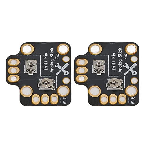 2 Stück Drift Repair Board, Gamepad Analog Stick 3D Drift Fix Mod Kit, Universal Joystick Thumb Stick Fix Mod für Gamecontroller, Kompatibel mit PS5, Schwarz von Sorandy