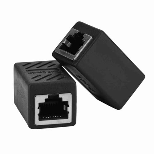 2pcs RJ45 -Anschluss, RJ45 Weiblich an Weibliches Adapter -Netzwerk LAN -Adapter -Koppler Ethernet Network Extender Connector für Home Networking, Office -Setups von Sorandy