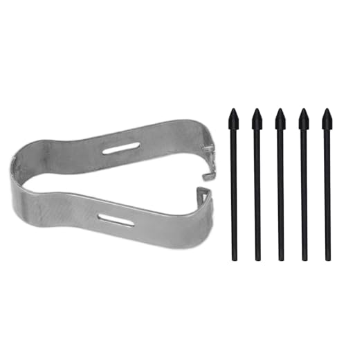 5pcs Touch Stylus -Tipps Set, aus ABS -Material, Genaue Empfindliche Stiftspitze, Tragbare Kratzlose Stiftnibs Ersatz, Robuste Kunststoffnib für Reibungsloses Schreiben, (Black) von Sorandy