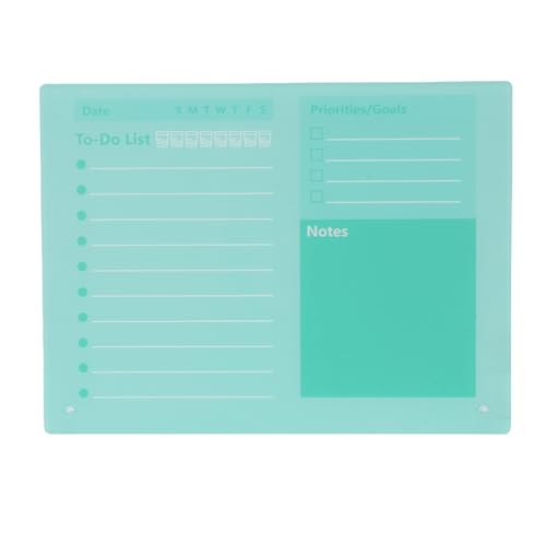 Acryl Magnetic Trockener Erase -Board, Tragbares Desktop Whiteboard, Listenplatine Board mit Stand, Trockeneraseplaner für Büroküchenplanung Memo School Home Home (40 * 30 cm) von Sorandy