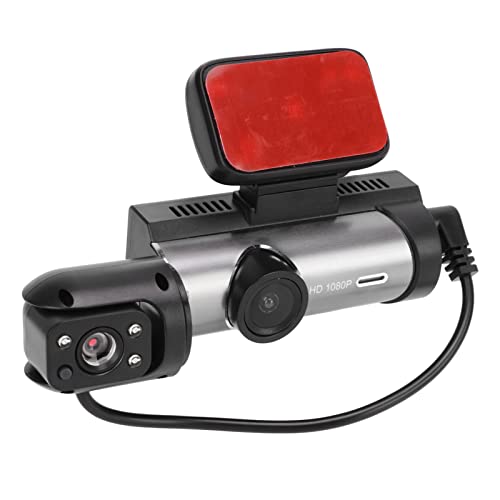 Dash Cam 3,16 -Zoll -Anzeige 1080p HD -Autokamera mit Nachtsicht 360 ° Rotatable Objektivbewegungserkennungsschleife für Autos Fahren Video -Rekorder Fahren von Sorandy