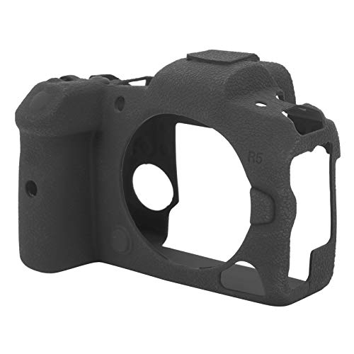 Digitalkamera Schutzhülle Silikonhülle für Canon EOS R5, Anti-Kratz Weichgummi Lychee Muster Silikonhülle Schutzhülle von Sorandy