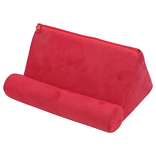 Pillow Tablet Stand, Portable Car Phone Holder Cushion Foldable Tablet Holder Dock for Bed Fit for Most Tablet Computers Smart Phones Books and Magazines Rot von Sorandy