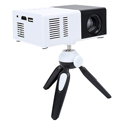 Projektor, Full HD 1080P-Videoprojektor, Tragbarer LED-Projektor mit Ständer, Multimedia-Heimkino-Filmprojektor, Kompatibel mit HDMI, VGA, USB, AV, TF(Schwarz) von Sorandy