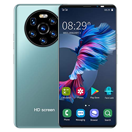 Smartphone ohne Vertrag Günstig, Mate40 Pro Dual SIM Handy Mobiltelefon, 5.45 Zoll HD Vollbild, Android 6.0, 1GB RAM + 8GB ROM, 2MP + 5MP, 2200mAh Akku, Gesichts-/Fingerabdruck Entsperren(Grün) von Sorandy