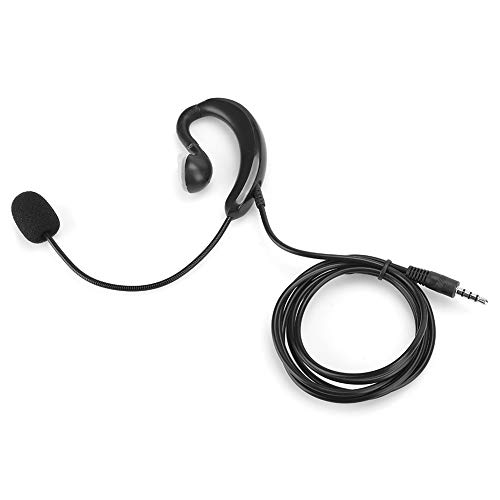 Sorandy Einseitige Ohrhörer-Kopfhörer, 3,5-MM-Handy-Headset mit Mikrofon, Ohrbügel-Kopfhörer, Kabelgebundene Ohrhörer, Geeignet für Geschäft/Büro/Sport von Sorandy