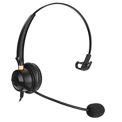 Sorandy H600‑2.5 Telefon-Headset, Mono-Headset 2,5 Mm Klinke, Einzelohr-Headset mit Geräuschunterdrückung, Callcenter-Büro-Headset für Smartphone PC Laptop von Sorandy