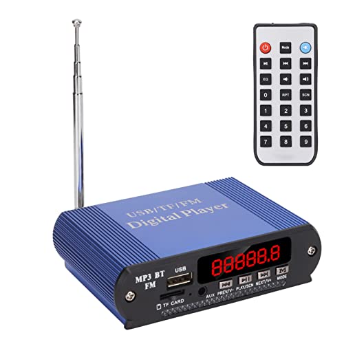 Sorandy Home Audio Bluetooth Power Amplifier System, 3 in 1 BT5.0 Stereo Audio 2 Kanal Verstärker Receiver für Heimlautsprecher 40W X 2 für Telefon, Tablet, PC(Blauer Bluetooth-Player) von Sorandy