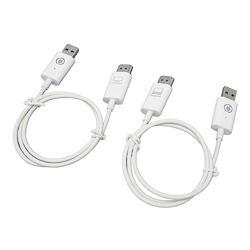 Sorandy Kabelloses HD-Sender- und Empfänger-Set, 1080p-Dual-Mode-Dongle-Adapter, Plug-and-Play, Integrierte Antenne, Stabile Übertragung für Bürobesprechungen, Spiele, Filme, Live von Sorandy