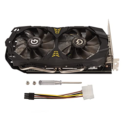 Sorandy RX580 8G GDDR5 Grafikkarte, 1244 MHz Kernfrequenz 14000 MHz Speicherfrequenz Grafikkarte, Integriertes Wärmeableitungsdesign, Dual-Fan-Kühlsystem für Home Office Gaming von Sorandy