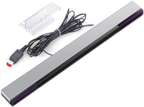 Sorandy Sensorleiste für Wii, Kabellose Ersatz-Sensorleiste, Infrarot-IR-Strahlen-Bewegungssensor-Signalempfänger, Kompatibel mit Wii-Konsole von Sorandy