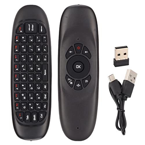 Sorandy TV Fernbedienung Air Mouse, 2,4-GHz Verbindung Air Remote-Tastaturmaus Kabelloser USB Empfänger Air Mouse-Fernbedienung Multifunktions PC Fernbedienung für TV/Tablet PC/Spielekonsole von Sorandy