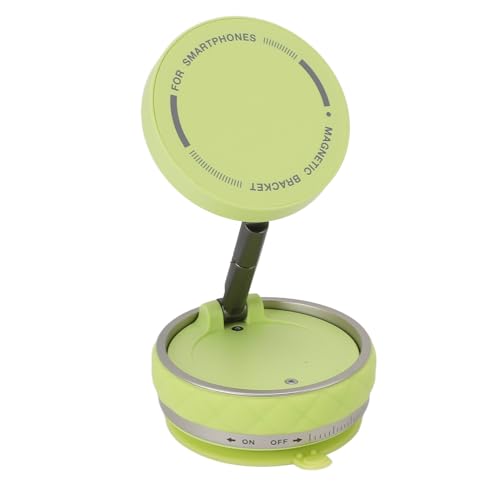 Vakuummagnetischer Telefonhalter, Faltbare Verstellbare Autotelefonhalterung mit 360 ° -rotierbarer Saugnapf, Magnet -Telefon Halterung für Auto, Fitnessstudio, Spiegel, Dusche (Leuchtendes Grün) von Sorandy