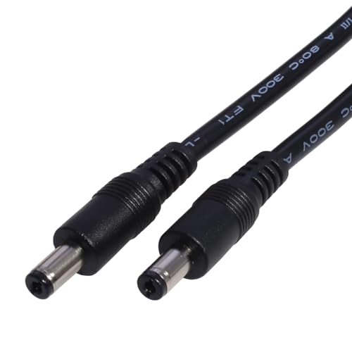 Sorrowso DC5521 Zu DC5521 Kabel 18AWG DC5 5mm X 2 1mm Stecker Zu Stecker Netzteil Adapter Draht Für LED Licht Lautsprecher Doppel Stecker 5521 Anschluss Draht von Sorrowso