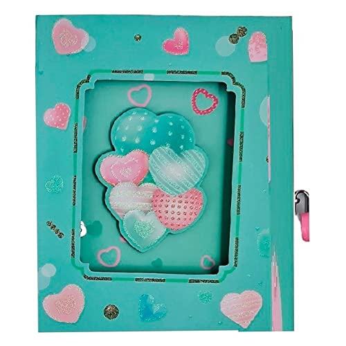 Sort Import Tagebuch Herzen in Box mit Schloss 22 x 17 cm - 4 Farben Sort Import Tagebuch Herzen in Box mit Schloss 22 x 17 cm - 4 Farben von Sort Import