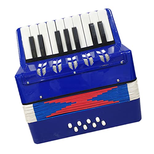 Sosoport 1 PC Akkordeon Musikinstrumente Kleinkind Musikspielzeug Kleinkind Musikinstrumente Akkordeon Anfänger Akkordeon Entzückendes Akkordeon Akkordeon Kunststoff Blau von Sosoport