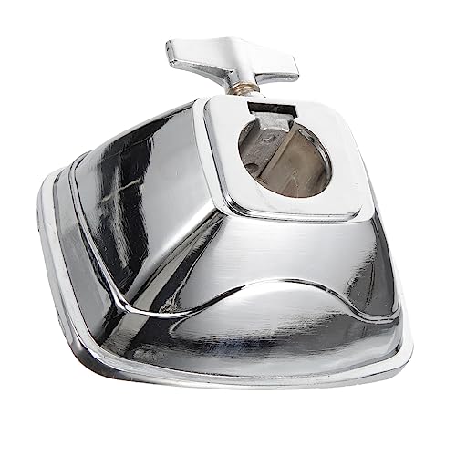 Sosoport 1 Satz Bullhead Hanging Drum Seat Drum-Kit-Versorgung Zubehör Schlagzeug Instrument Stand Hardware-Halterungen für die Trommelbasis Trommelhalter Metall Silver von Sosoport