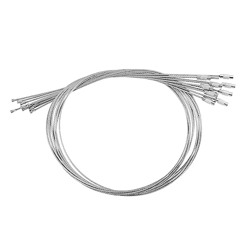 Sosoport 1 Satz Drahtseilschloss Schlüsselringe Schlüsselanhänger Karabiner Schlüsselbundschleife Sperrdraht Kabelschleifenringe Kabelhaken Drahtringe Rostfreier Stahl Silber 10 Stück Sosoport 1 Satz Drahtseilschloss Schlüsselringe Schlüsselanhänger Karabiner Schlüsselbundschleife Sperrdraht Kabelschleifenringe Kabelhaken Drahtringe Rostfreier Stahl Silber 10 Stück von Sosoport