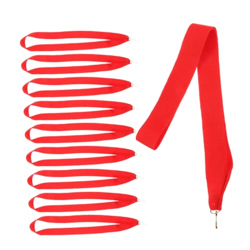 Sosoport 15 Stück Medaillenband Nackenband Bandhalter Auszeichnungsband für Sportveranstaltungen breites Schlüsselband Ehrenband Medaillenbänder Bulk-Lanyards Polyester rot Sosoport 15 Stück Medaillenband Nackenband Bandhalter Auszeichnungsband für Sportveranstaltungen breites Schlüsselband Ehrenband Medaillenbänder Bulk-Lanyards Polyester rot von Sosoport