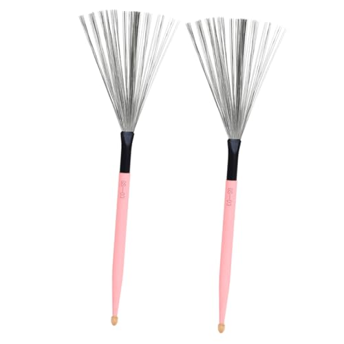 Sosoport 1Paar Schlagzeug Zubehör mit Carbonstahl Drahtbürsten für Jazz Drums Kompakt und Tragbar für Schlagzeug Anfänger Komfortabler Griff Farbvariante Sosoport 1Paar Schlagzeug Zubehör mit Carbonstahl Drahtbürsten für Jazz Drums Kompakt und Tragbar für Schlagzeug Anfänger Komfortabler Griff Farbvariante von Sosoport
