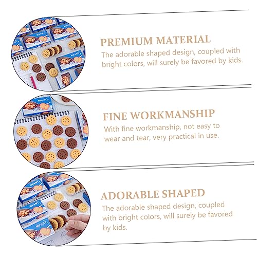 Sosoport 2 Sätze Cartoon -keksgummi Party Klein Pädagogische Creme Tierische Radiergummis Mini Lebensmittel Radiergummis Mini -radiergummi 18 Stück * 2 von Sosoport