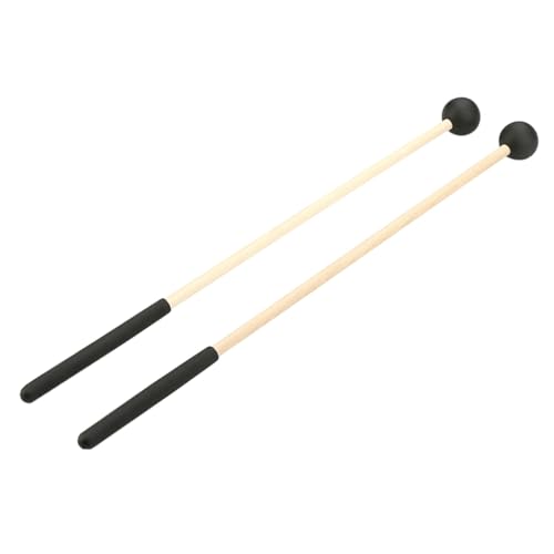 Sosoport 2 Stück Kugeltrommelstock mit Holzgriff Drum Kit Accessoires Schlagzeugerzubehör Schlaginstrumente für Zubehör für Trommeln Garnschlägel Gummi Sosoport 2 Stück Kugeltrommelstock mit Holzgriff Drum Kit Accessoires Schlagzeugerzubehör Schlaginstrumente für Zubehör für Trommeln Garnschlägel Gummi von Sosoport