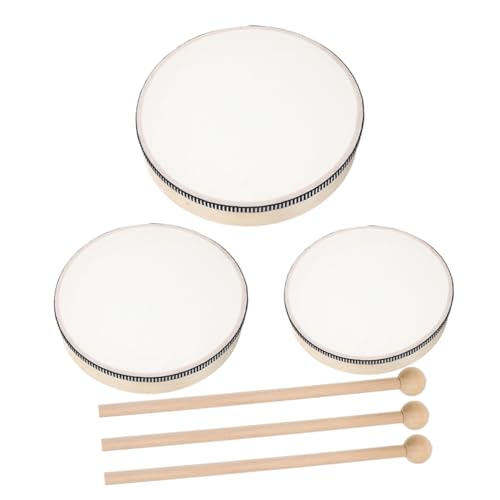 Sosoport 3 Stück Handtrommelunterrichtshilfen Handtrommeln Musical Schlagzeug Tamburin-percussion Tambourin Percussion-tamburin Für Erwachsene Hand Tamburin Tamburin-trommel Holz Sosoport 3 Stück Handtrommelunterrichtshilfen Handtrommeln Musical Schlagzeug Tamburin-percussion Tambourin Percussion-tamburin Für Erwachsene Hand Tamburin Tamburin-trommel Holz von Sosoport