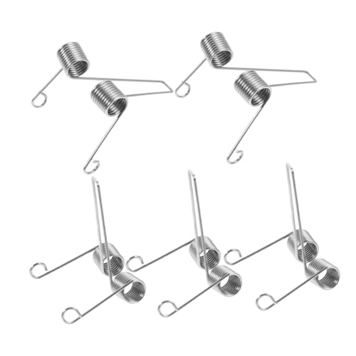 Sosoport 5 Stück Bassschlüsselfeder Teile für Trompetenventile Trompetenventilfeder Tuba Reparaturteile Posaune ersatzteil Trompetenteile Tuba-Teile Spezialstahl Silver von Sosoport