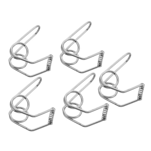 Sosoport 5 Stück Zubehör für Blechblasinstrumente Schrauben für Trompeten Instrumententeile Trompetenschraube Reparaturset für Trompeten Rostfreier Stahl Silver von Sosoport