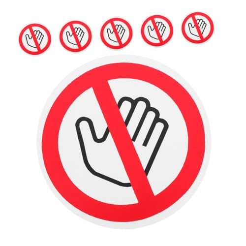 Sosoport 6 Stück Anti-Berührungs-Sicherheitsschild Bitte berühren Sie das Schild nicht Berühren Sie keine Schilder Aufkleber nicht berühren selbstklebendes Vinyl Sosoport 6 Stück Anti-Berührungs-Sicherheitsschild Bitte berühren Sie das Schild nicht Berühren Sie keine Schilder Aufkleber nicht berühren selbstklebendes Vinyl von Sosoport