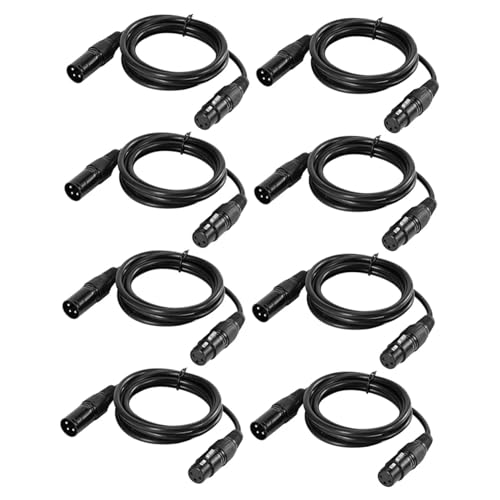 Sosoport 8 Stück 3 Bühnenbeleuchtung DMX-Kabeldraht Audiokabel Scheinwerferkabel Lichtkabel Beleuchtungskabel DMX-Kabel 3-polig 3-poliges Mikrofonkabel Metall Black Sosoport 8 Stück 3 Bühnenbeleuchtung DMX-Kabeldraht Audiokabel Scheinwerferkabel Lichtkabel Beleuchtungskabel DMX-Kabel 3-polig 3-poliges Mikrofonkabel Metall Black von Sosoport